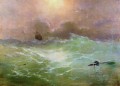 Barco en una tormenta 1896 Romántico Ivan Aivazovsky Ruso